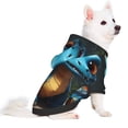 thumbnail image 2 of Honeii Adorable Blue Baby Dragon Print Small Dog Hoodies Pet Hooded Sweatshirts Fall Winter Puppy Cat Sweaters Warm Clothes for Small Dogs Outfits Costume-Medium, 2 of 7