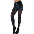 thumbnail image 7 of ToBeInStyle Womens Cute Mustache Print Opaque Fashion Tights - Black - One Size, 7 of 7