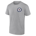 thumbnail image 2 of Men's Heather Gray Winnipeg Jets Glory Skates T-Shirt, 2 of 3