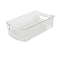 thumbnail image 4 of Mainstays Clear Wide Closet and Laundry Organizer Bin with Removable Dividers, 14.5" L x 8" W, Clear, 4 of 15