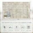 thumbnail image 4 of Balacho Farmhouse Floral Bohemian Faux Wool Area Rug, 4' x 6', Beige, 4 of 8