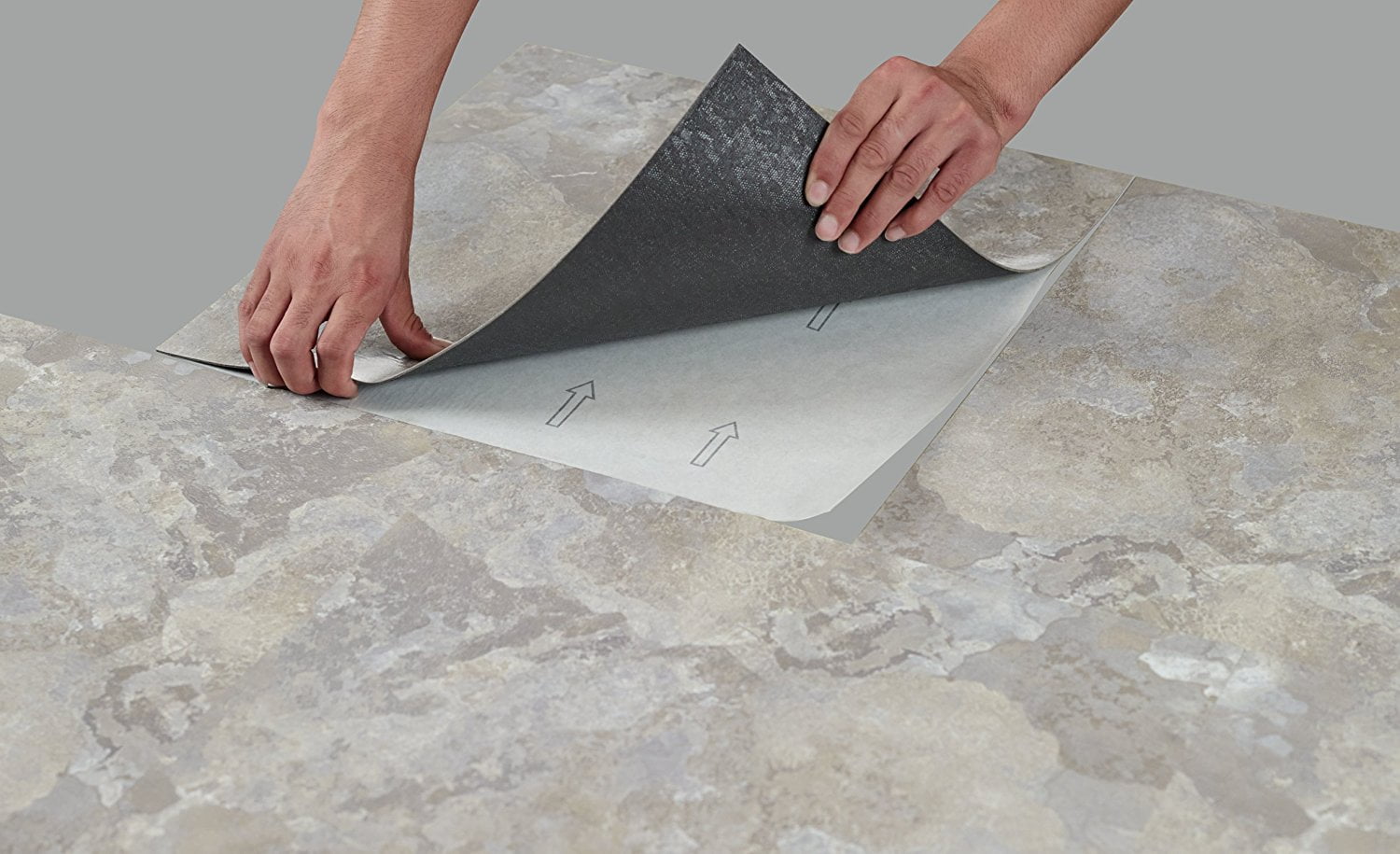 Mjvt180210 Majestic Vinyl Floor Tile 18 X Inches Light Gray Mjvt180210 Majestic Vinyl Floor Tile 18 X Inches Light Gray Slate 10 Pack Just L N Stick By Achim Home Furnishings Ship From Us
