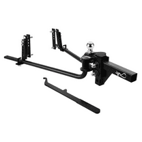 Weight Distribution Hitch 1000 lbs, Trailer Hitch with Sway Control, 2-5/16" Ball, 2" Shank, Load Leveling Hitch Kit, RV & Boat Towing - Black