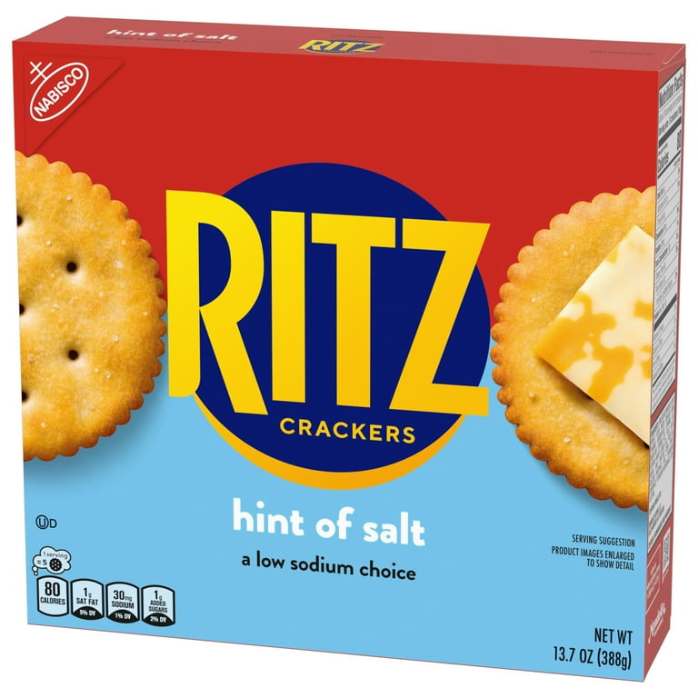 RITZ Buttery Snack Brand Hint of Salt Crackers, 13.7 oz - Walmart.com