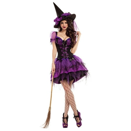 Perfect Purple Witch Shaper Adult Costume - Small