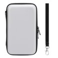 thumbnail image 1 of Carrying Case for New 2DS XL, 2DS LL, New 3DS, 3DS with 8 Slots, Protective Hard Shell, Console Accessories Carrying Case, Silver, 1 of 4