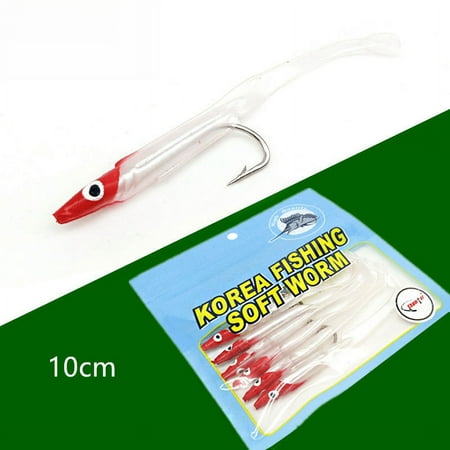Bionic Eel Lure Bait 10cm/2.5G T Tail Soft Fishing Insect Bait