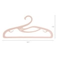 thumbnail image 2 of 10 Pcs Plastic Non-Slip Hangers, Durable Swan Space Saving Clothes Hangers for Clothing, Closet, Coats, Pants, or Shirts Light Pink, 2 of 6