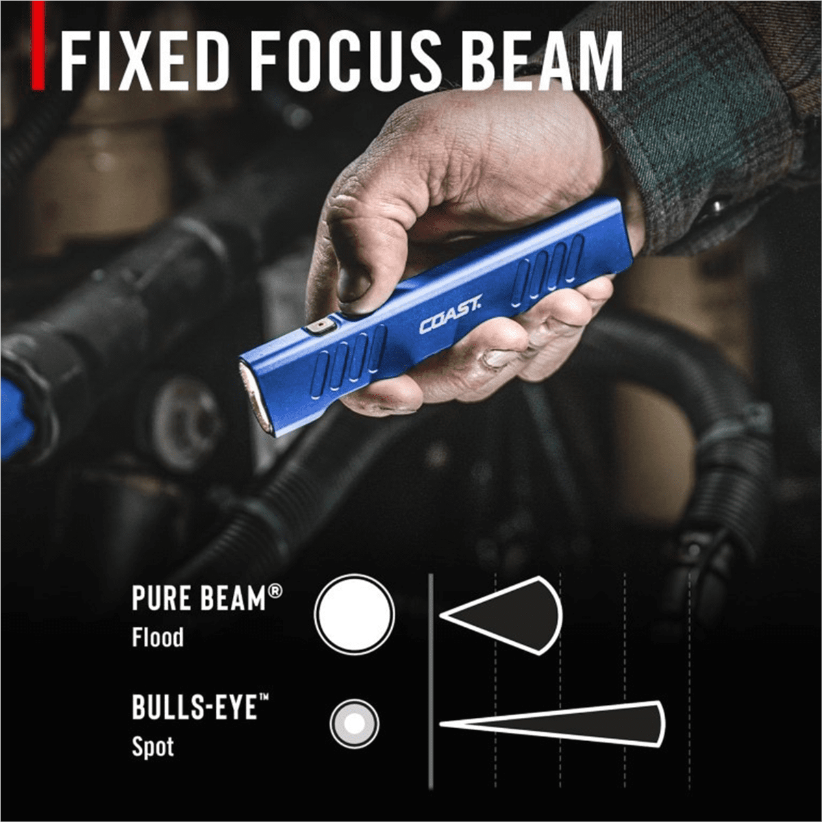 COAST 31102 Slayer Pro Rechargeable Flashlight 1150 Lumens USB C IP67