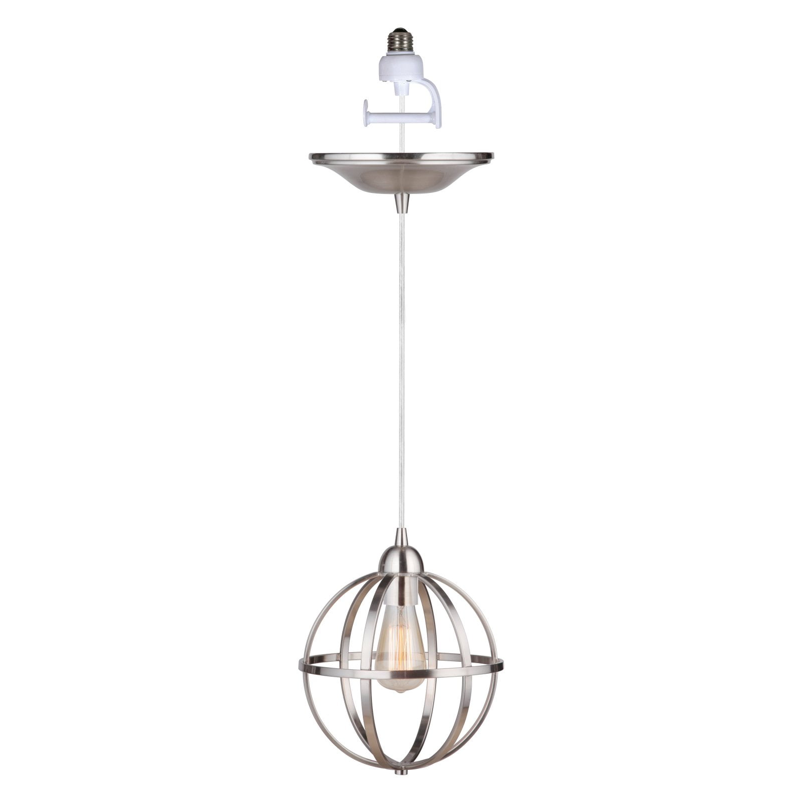 worth home products instant pendant light with cage