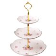 thumbnail image 1 of Clearance 3 Tier Cupcake Stand with Hardware Crown, Cupcake Stand Gold Handle Fitting for Wedding Party, Golden Plated Decorating Stand Platform Cupcake Stand, 1 of 5