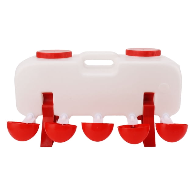 Bebedero semiautomático para pollos de 10 l, para aves de corral, accesorios para gallineros, patos y gansos.