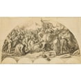 thumbnail image 3 of Carl Rahl 18x12 Black Modern Framed Museum Art Print Titled - Rudolf I of Habsburg on the Body Przemysl Ottokars II of Bohemia (1850-1860), 3 of 5