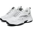 thumbnail image 2 of Men’s Elevator Chunky Sneakers 2.4" Height Increase – Invisible Height Boost Athletic Shoes – Fashion Thick-Soled Sport Sneakers – Breathable Walking & Gym Shoes for Casual and Streetwear, 2 of 14