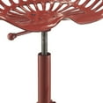thumbnail image 5 of 23" Red Backless Adjustable Height Bar Chair With Footrest, 5 of 6