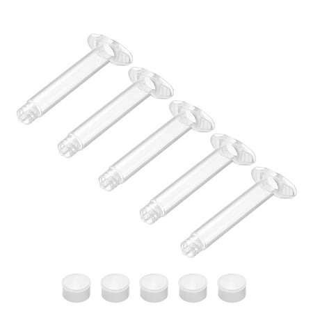 

Air Distribution 3CC/3ML Clear Adhesive Syringes Tube Sleeve w Piston for Industrial 5 Pcs