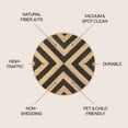 thumbnail image 3 of JONATHAN Y ANSA 6' Round Area Rug, Piper Two-Tone Chevron Jute - Black/Natural, RNF111A-6R, 3 of 6