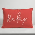 thumbnail image 4 of Creative Products Relax Thin Script Coral 14x20 Indoor / Outdoor Pillow, 4 of 8