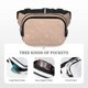 thumbnail image 5 of Easygdp Beige Sparkling Glitter Fanny Packs para Mujeres y Hombres, Bolsa de Cinturón, Bolsos de Cruz para Trabajo/Correr/Senderismo, 5 of 9