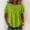 Green, variant on Hot Pink Summer Tops for Women Short Sleeve Summer Crew Neck Relaxed Fit Pull-On Casual Blouses & Tops Work Tops for Women,L