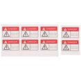 thumbnail image 3 of 8 Pcs Panneaux de Danger Adhésifs Avertissements Électriques Autocollants, 3 of 8