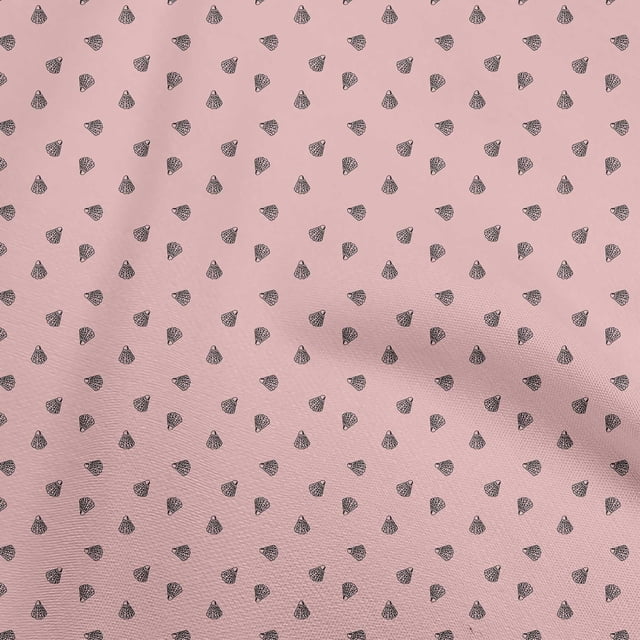 oneOone Polyester Spandex Light Pink Fabric Retro Shuttlecock Sewing Material Print Fabric By The Yard 56 Inch Wide
