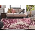 thumbnail image 4 of Safavieh Bella Collection BEL115A Handmade Beige and Purple Premium Wool Area Rug (6' x 9'), 4 of 5