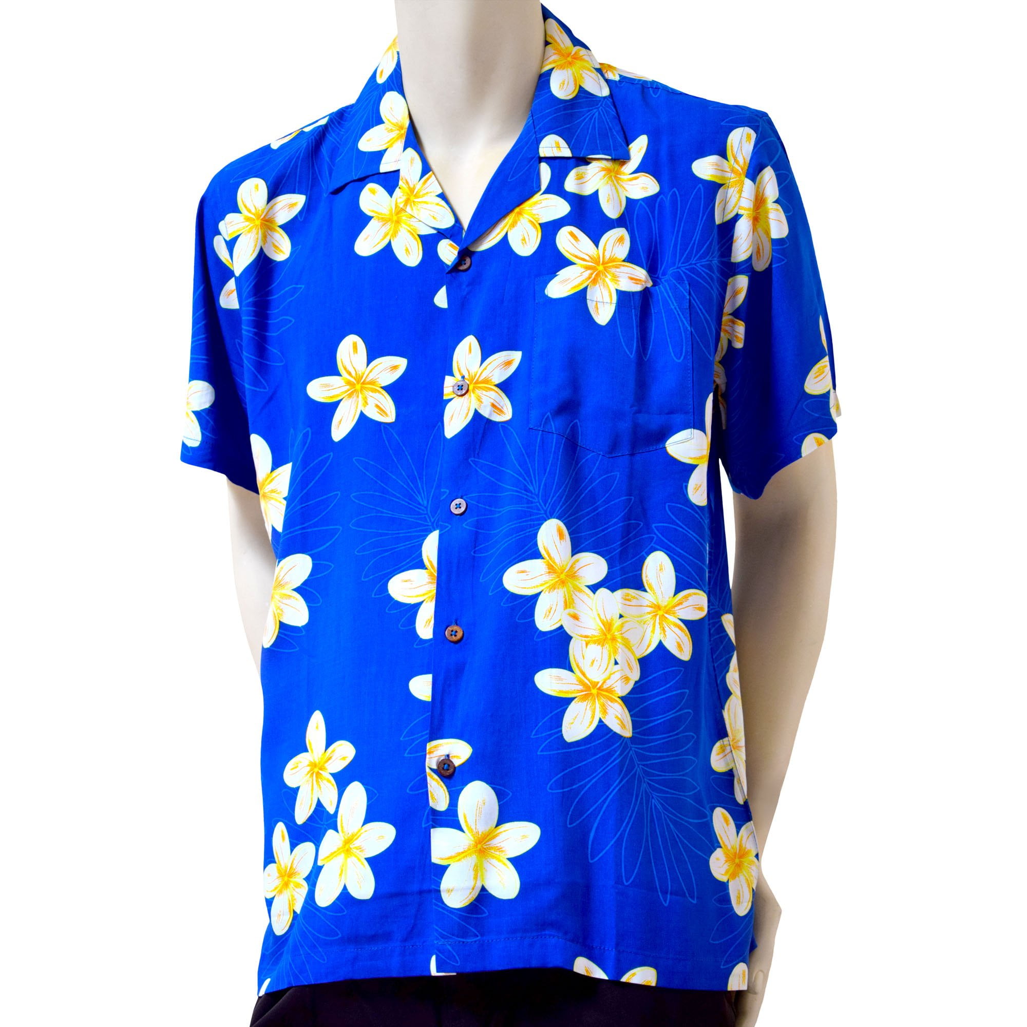 Colorful Plumeria Men's Hawaiian Shirt
