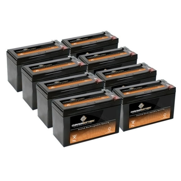 Chrome Battery 12V (12 Volts) (12 Volt) 9Ah SLA Battery replaces Pe12v9 Px12090 Ub1290 - 8pk