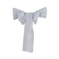 thumbnail image 6 of BalsaCircle 5 Silver Chair Sashes Premium Polyester Faux Burlap Wedding, 6 of 8
