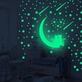 thumbnail image 3 of Mobutofu 1 Set Round Glow Decals for Childrens Room with Green PVC Waterproof Decoration Accessories, 3 of 6