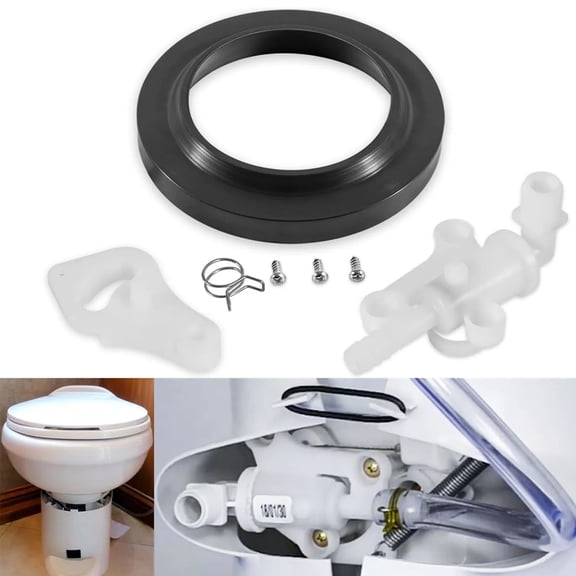 34100 RV Camper Toilet Water Valve Kit for Aqua-Magic, Style Lite, Style Plus