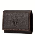 thumbnail image 3 of (Local Warehouse) Men's Trifold Wallet Top Grain Cowhide Wallet for Men Women, 2 ID Windows, 11 Card Slots, 2 Bill Compartments, Large Capacity Credit Card Holder Wallet, Fathers Day Gift for Him, 3 of 5