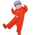 thumbnail image 5 of Big Mouth Monster Onesie Goofy Monster Onesie Plush Adult Pajamas, 5 of 6