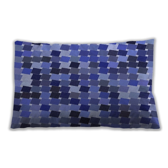 Ahgly Company Outdoor Rectangular Contemporary Lumbar Throw Pillow, 13 inch by 19 inch