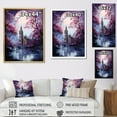 thumbnail image 4 of Designart "violet Ferris Wheel Eternal Carousel IV" Cityscapes Floater Framed Canvas Art Print, 4 of 7