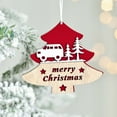 thumbnail image 1 of Árbol de Navidad de madera, pequeño colgante navideño para decoración navideña de centros comerciales, 1 of 6
