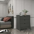 thumbnail image 2 of Manhattan Comfort Coney Mid-Century Modern 3-Drawer Dresser in Gray, 2 of 12