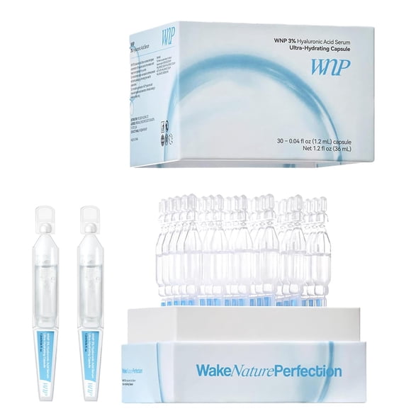Sérum WNP ultrahidratante con ácido hialurónico al 3% para reparar la piel, 30 x 1,2 ml