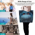 thumbnail image 7 of Lsque Pikmin Pattern Aesthetic Canvas Tote Bag for Women - Reusable Tote Shoulder Bag Casual Bag for Vacation,Shopping,Work,Gym, 7 of 7