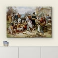 thumbnail image 3 of IDEA4WALL Canvas Print Wall Art - The First Thanksgiving by Jean Leon Gerome Ferris - Famous Painting Reproduction for Home Decor - 24"x36", 3 of 5