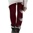 thumbnail image 4 of Vivianyo HD Women's Independence Day Yoga Patriotic Pants Fashion Casual 4Th Of July American Flag Print Leggings with Yoga Sport Elastic Slim Pants（All Colors and Sizes）, 4 of 5