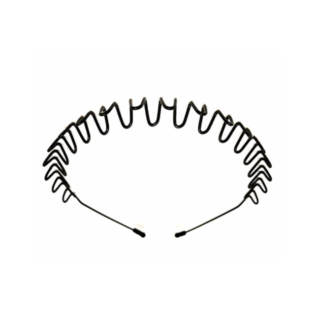 Qarigey Diademas para hombres Diadema ondulada negra Primavera Herramientas de belleza confiables Modelado de espalda invisible diario Fiestas Accesorio para el cabello Tipo 1 Qarigey AP008942-01B