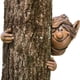 thumbnail image 1 of Escultura de árbol de poliresina para elfo de jardín, ideal como decoración del hogar., 1 of 8