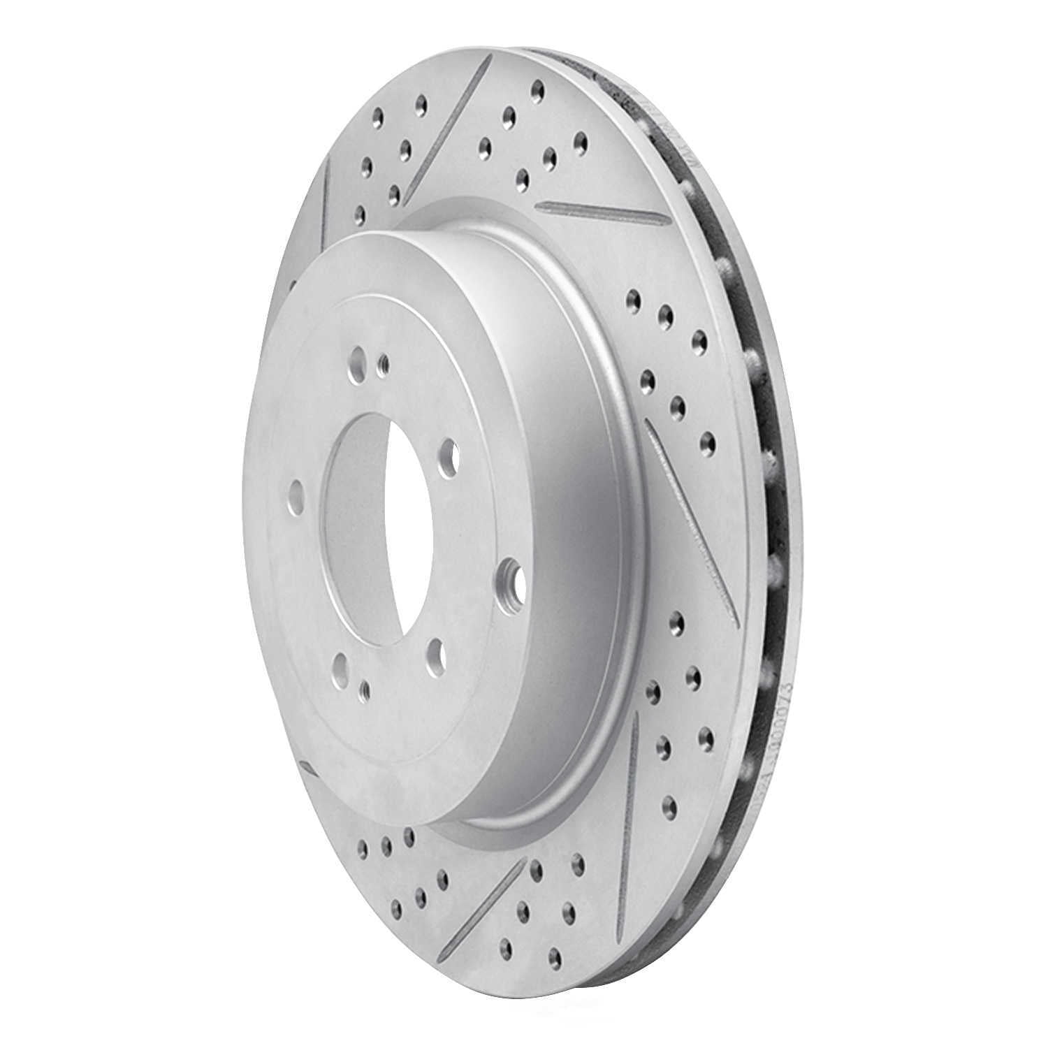Dynamic Friction Company 830-72042L DFC Geoperformance Rotor - Drilled and Slotted