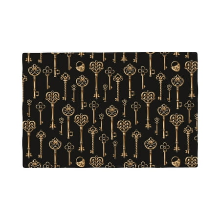 

Placemats Set of 4 Keys Place mats for Dining Table Indoor/Outdoor Cute Heat Resistant Washable Table Mats(18 x 12 )