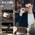 thumbnail image 3 of for Galaxy S22 Wallet Case with [RFID Blocking] Retro Premium PU Leather Flip Folio Strong Magnetic Closure, Kickstand, Card Slots, Flip Book Style Cover For Samsung Galaxy S22,
Coffee, 3 of 10