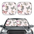 thumbnail image 2 of Balery 2 Piece Beautiful Butterfly Car Windshield Sun Shade|Foldable Front Windshield Shade for Car Front Window for Most Sedans SUV Truck-Large, 2 of 7