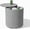Grey, variant on HomeHarbor Outdoor Cooler Side Table - 2 in 1, Black, 21 inch