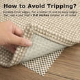 thumbnail image 6 of iOhouze Runner Rug for Hallway 2x5 ft Washable Hall Carpet Runner Rubber Backed Hallway Runner Cotton Entryway Runner Rug Floor Runners for Indoor Hallway Bedroom Kitchen, Ivory/Khaki, 6 of 10